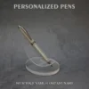 Personalized Pens Off White & Silver - PM028